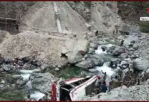 Seven soldiers lost life as vehicles falls into Shyok river in Ladakh